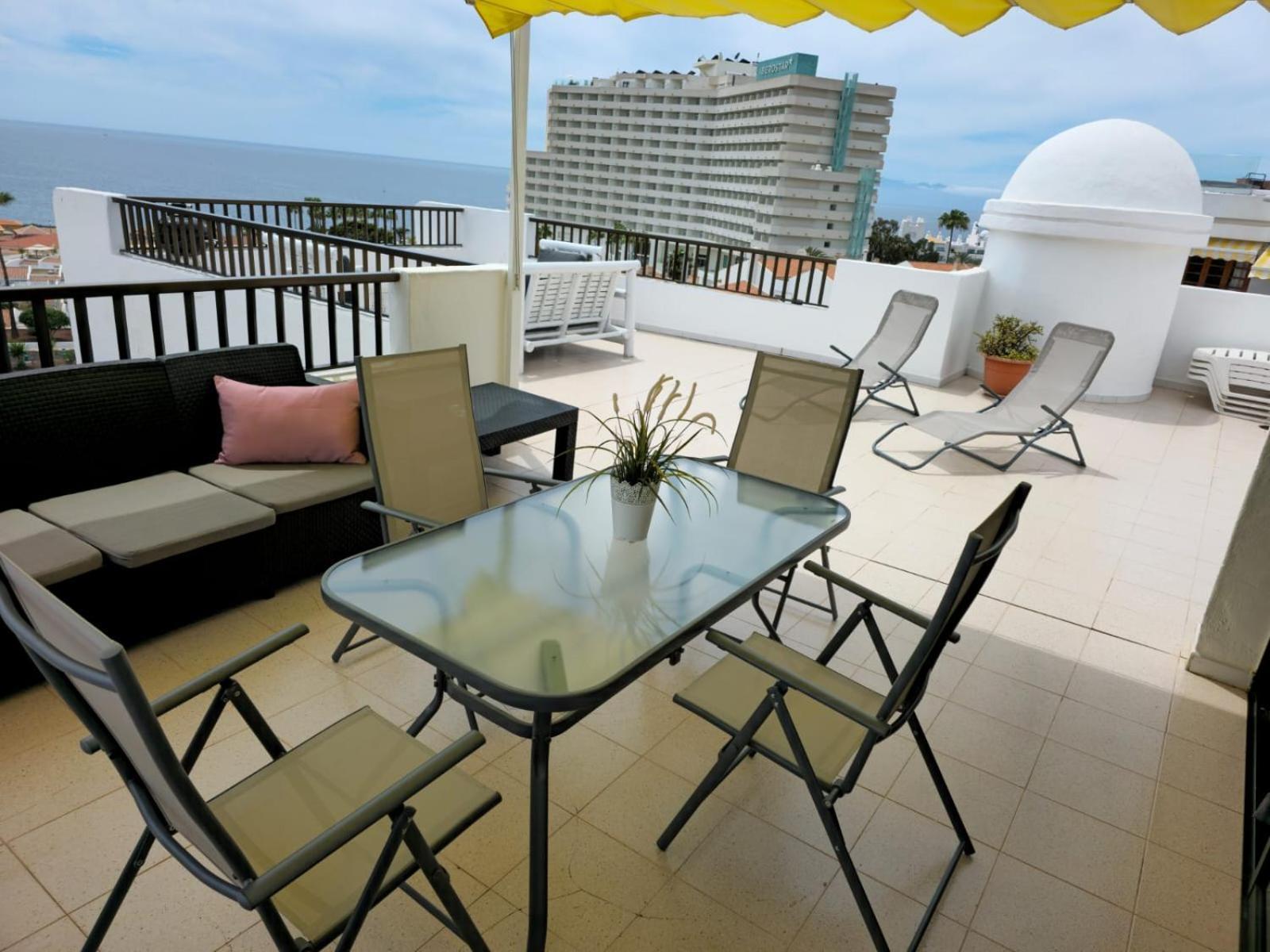 Apartmán Penthouse Sea View Jacuzzy Terrace & Pool Playa Feñabe Exteriér fotografie